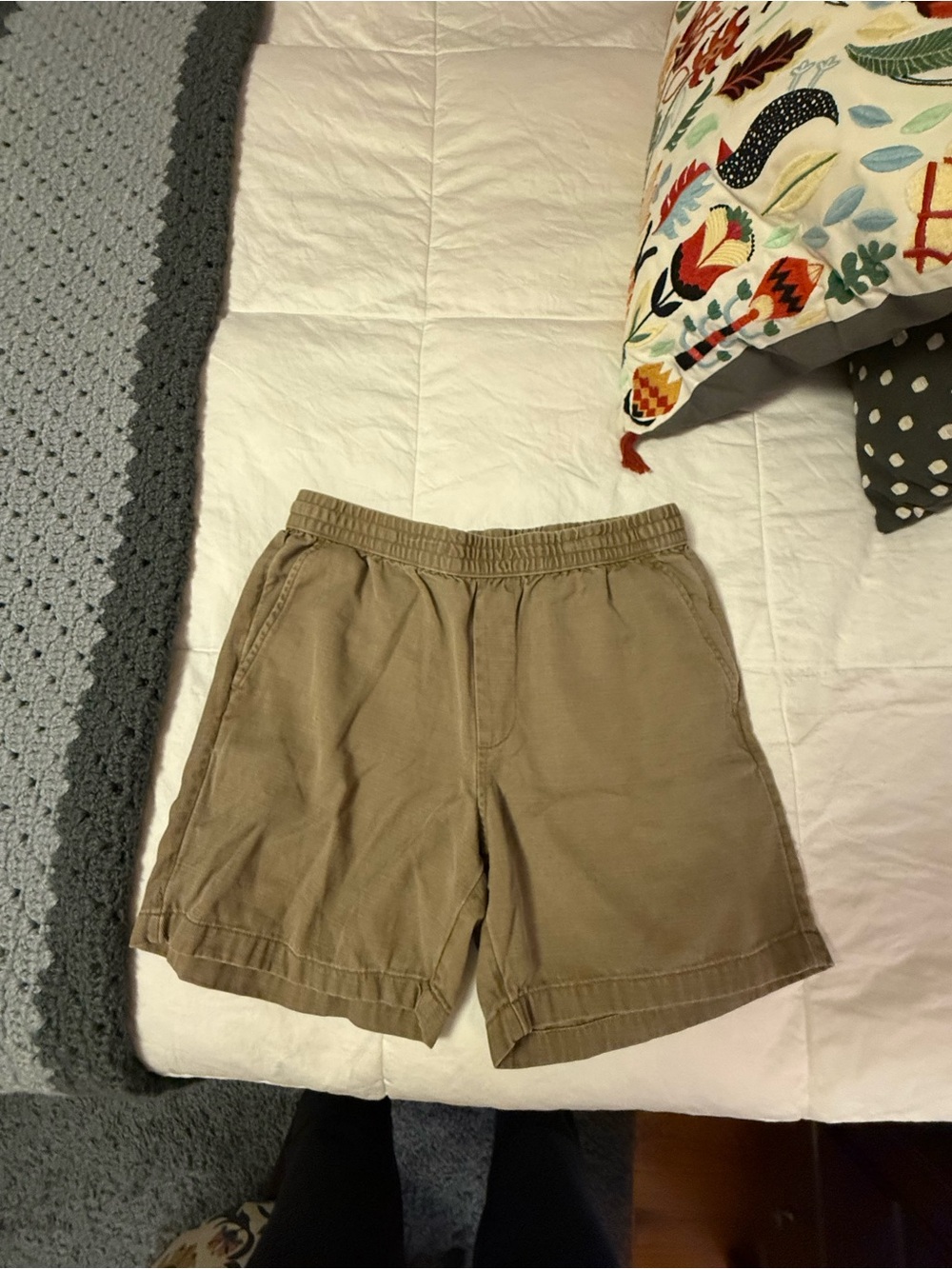 Goodfellow & Co Tan Flat-Front Elastic-Waist Men's Shorts